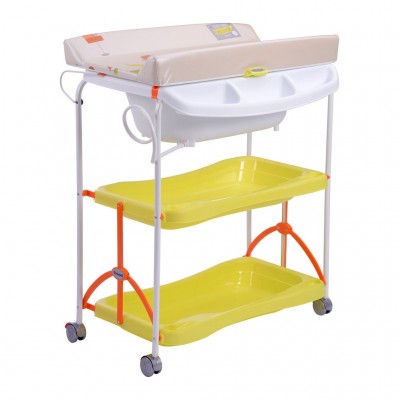 baby bath changing table combo